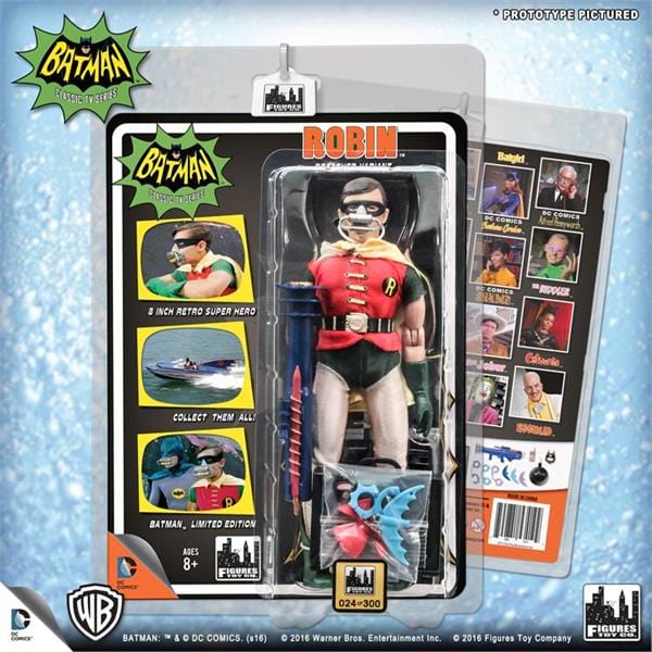 Batman Classic TV Series 8 Inch Figures "Breather" Deluxe Robin Variant With Accessories