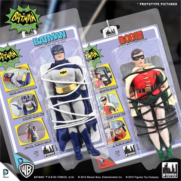 Batman Classic TV Series 8 Inch Figures "Heroes In Peril" Deluxe Batman & Robin Variants