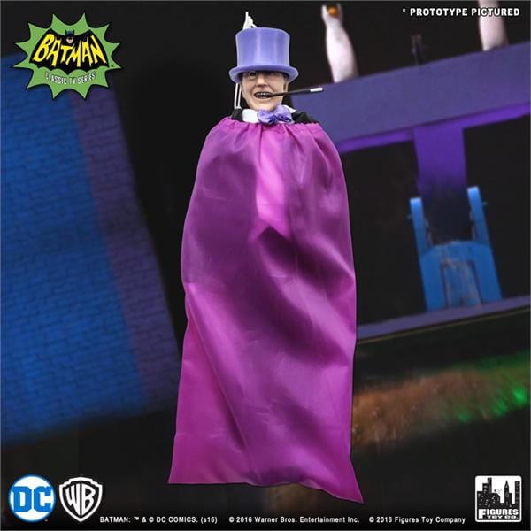 Batman Classic TV Series 8 Inch Figures &quot;Heroes In Peril&quot; Series 2 Deluxe The Penguin Purple Bag Variant