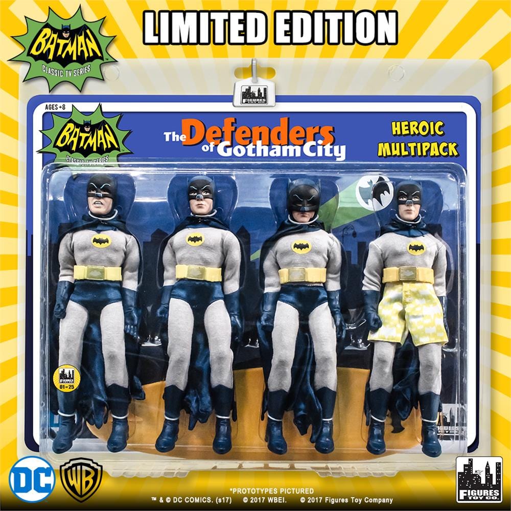 Batman Classic TV Series Action Figures Four Pack: Batman Edition
