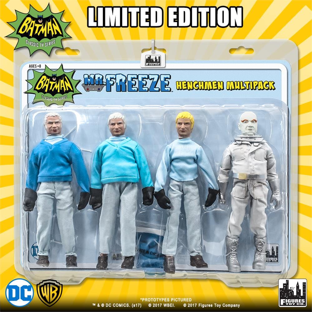 Batman Classic TV Series Action Figures: Mr. Freeze and 3 Henchman Figures Four-Pack