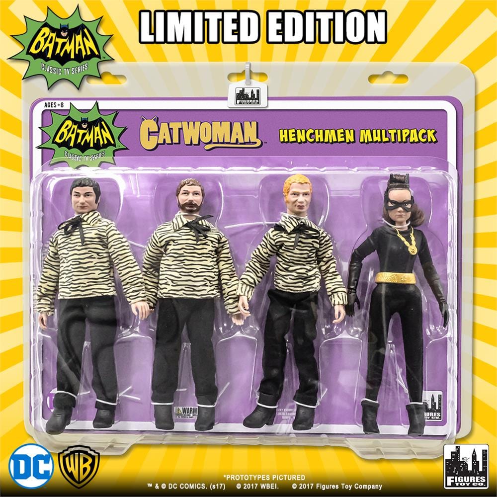 Batman Classic TV Series Action Figures: The Catwoman [Eartha] and 3 Henchman Figures Four-Pack