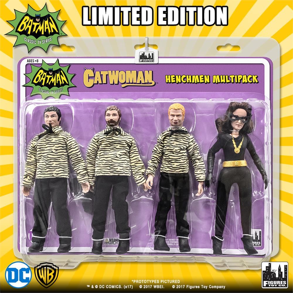 Batman Classic TV Series Action Figures: The Catwoman [Julie] and 3 Henchman Figures Four-Pack