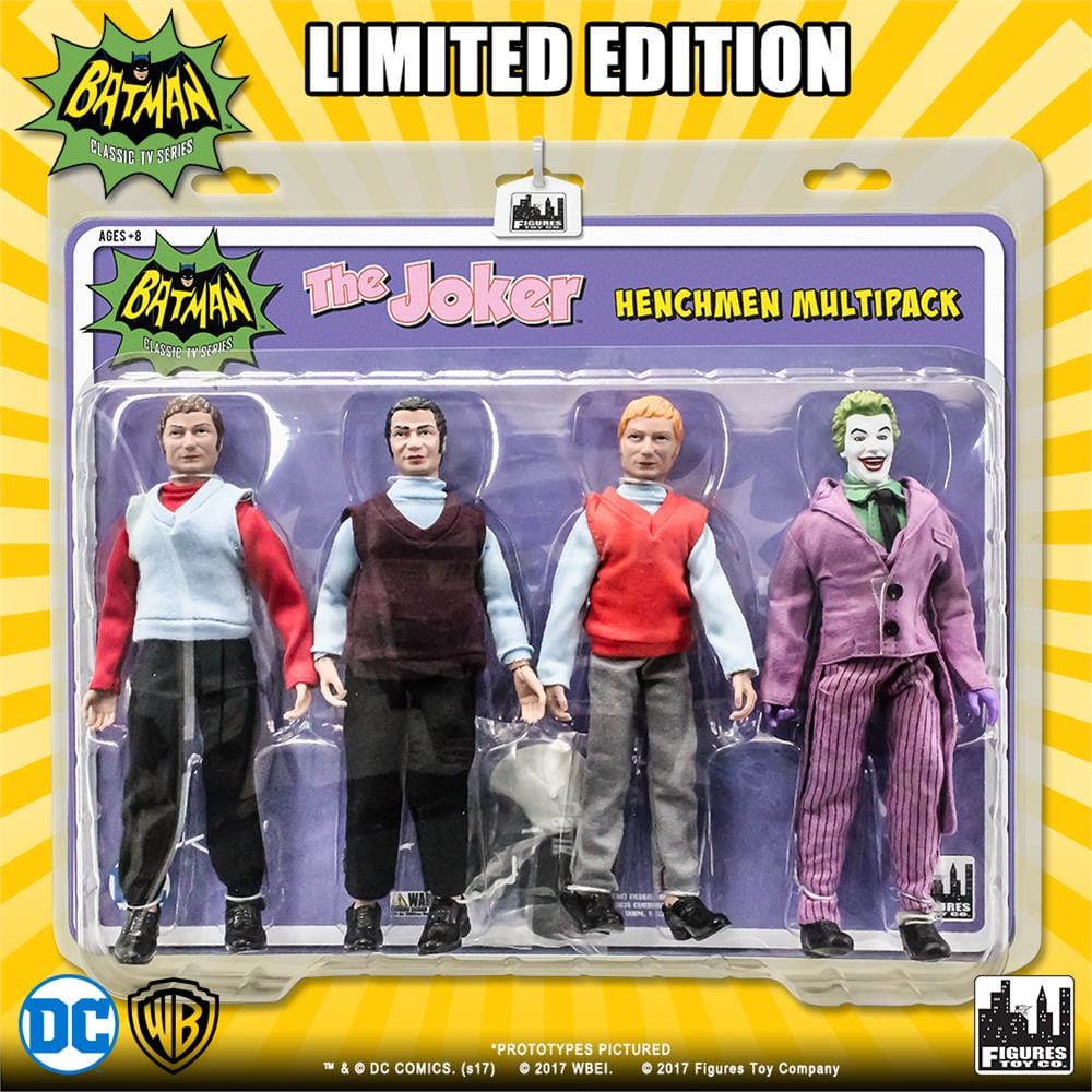 Batman Classic TV Series Action Figures: The Joker and 3 Henchman Figures Four-Pack