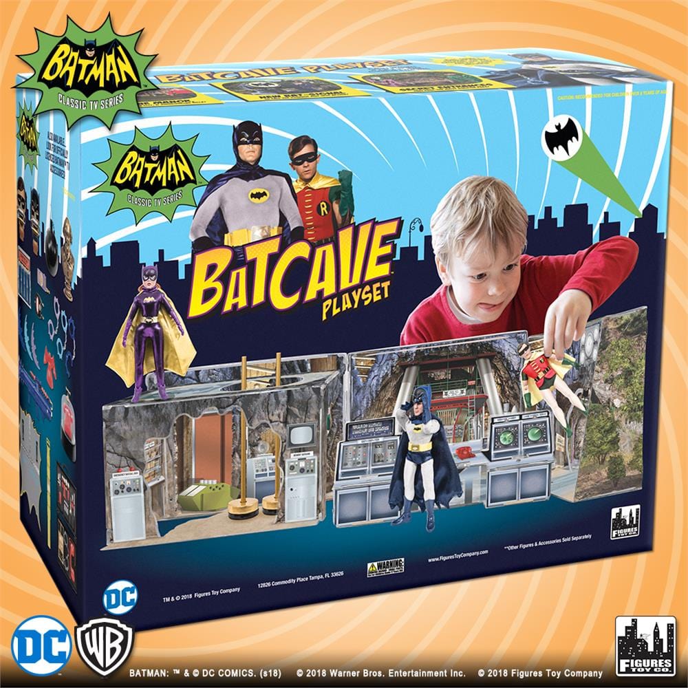 Batman Classic TV Series Batcave Retro Playset