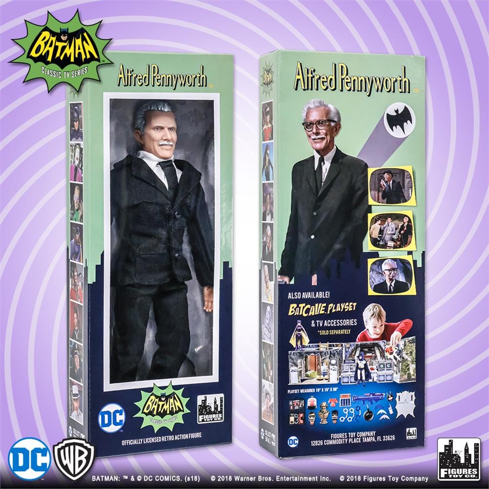 Batman Classic TV Series Boxed 8 Inch Action Figures: Alfred Pennyworth