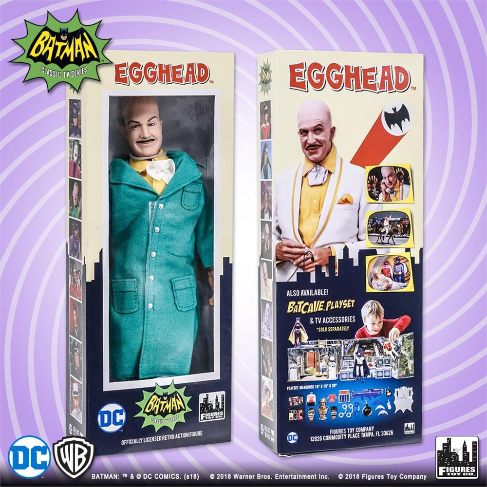 Batman Classic TV Series Boxed 8 Inch Action Figures: Delivery Variant Egghead