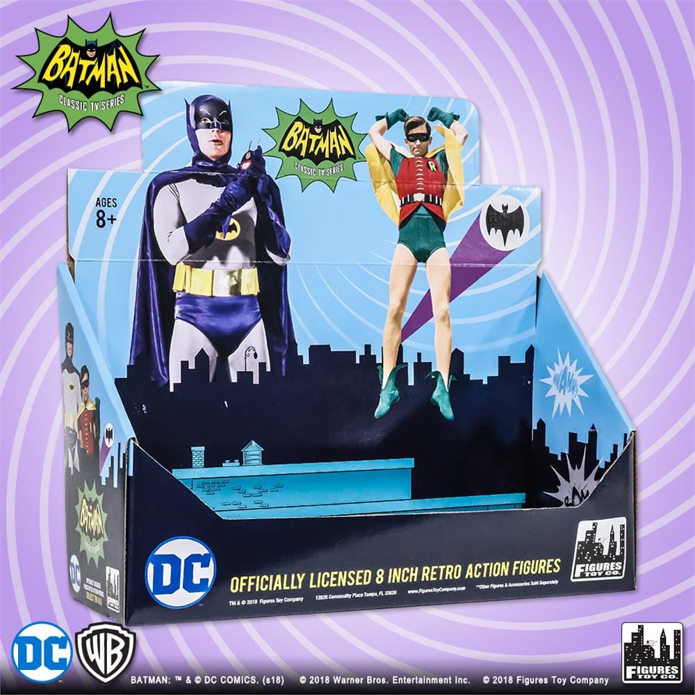 Boxed Actionfigures Batman Classic TV Series Boxed 8 Inch Action Figures: Display Box Only ...