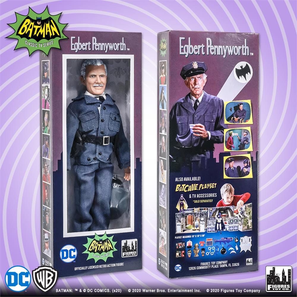 Batman Classic TV Series Boxed 8 Inch Action Figures: Egbert Pennyworth