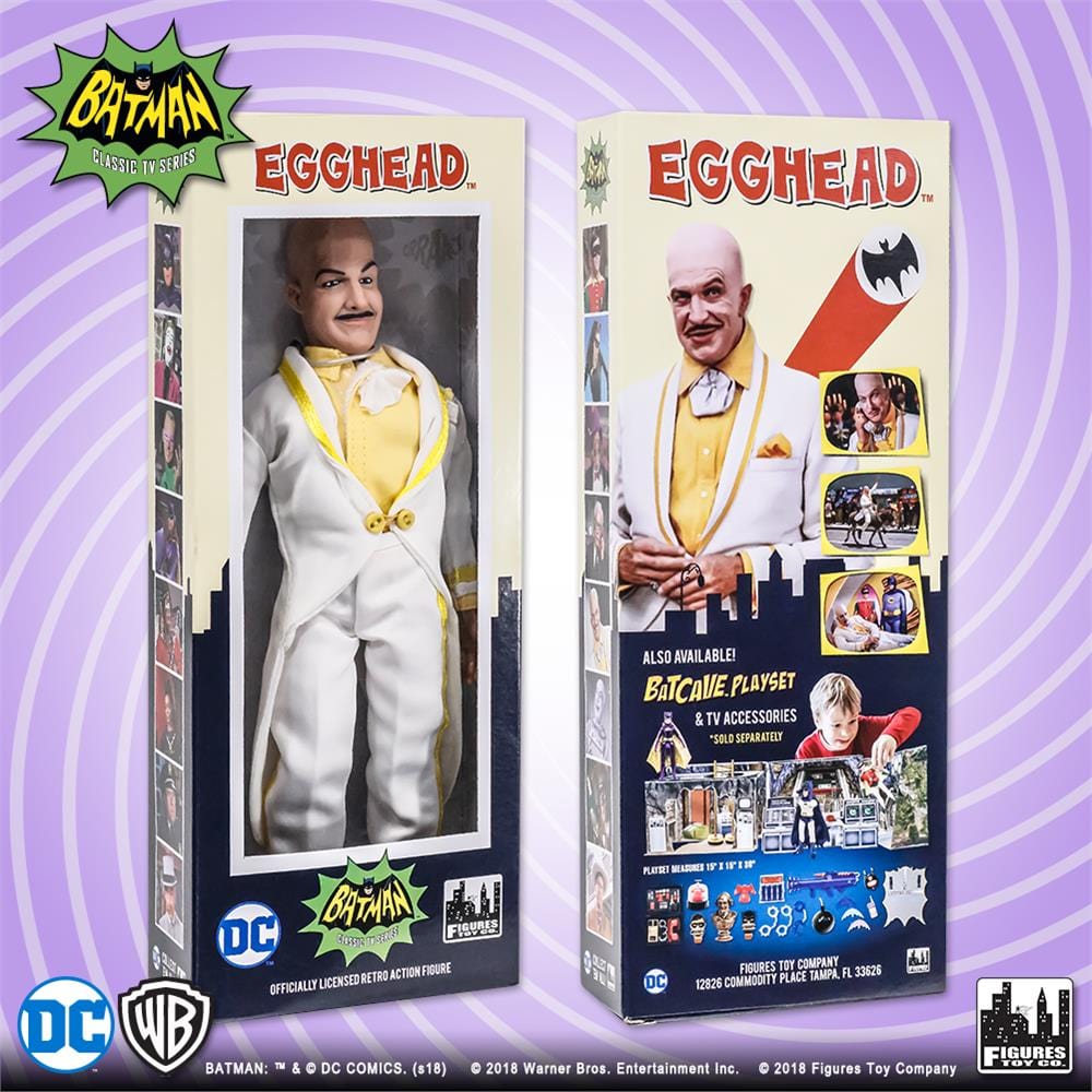 Batman Classic TV Series Boxed 8 Inch Action Figures: Egghead