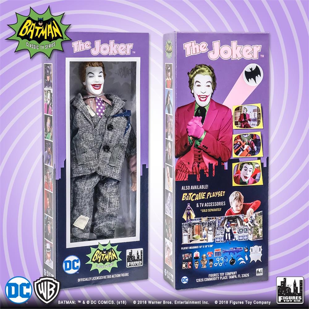 Batman Classic TV Series Boxed 8 Inch Action Figures: Joker Goes to School Variant