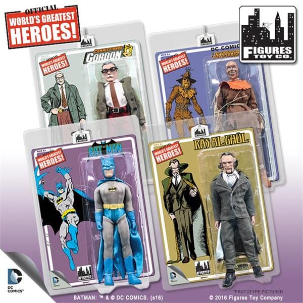 Batman Retro 8 Inch Action Figures Series 4: Set of all 4