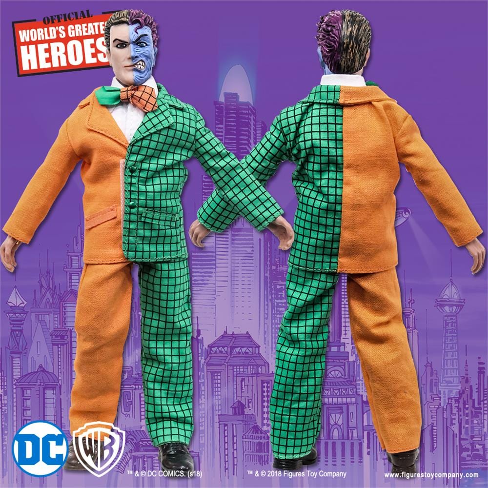 Batman Retro Action Figures Series: Two-Face [Orange &amp; Green Variant]