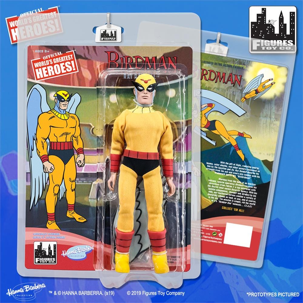 Birdman &amp; The Galaxy Trio 8 Inch Retro Action Figures Series: Birdman Ray Randall