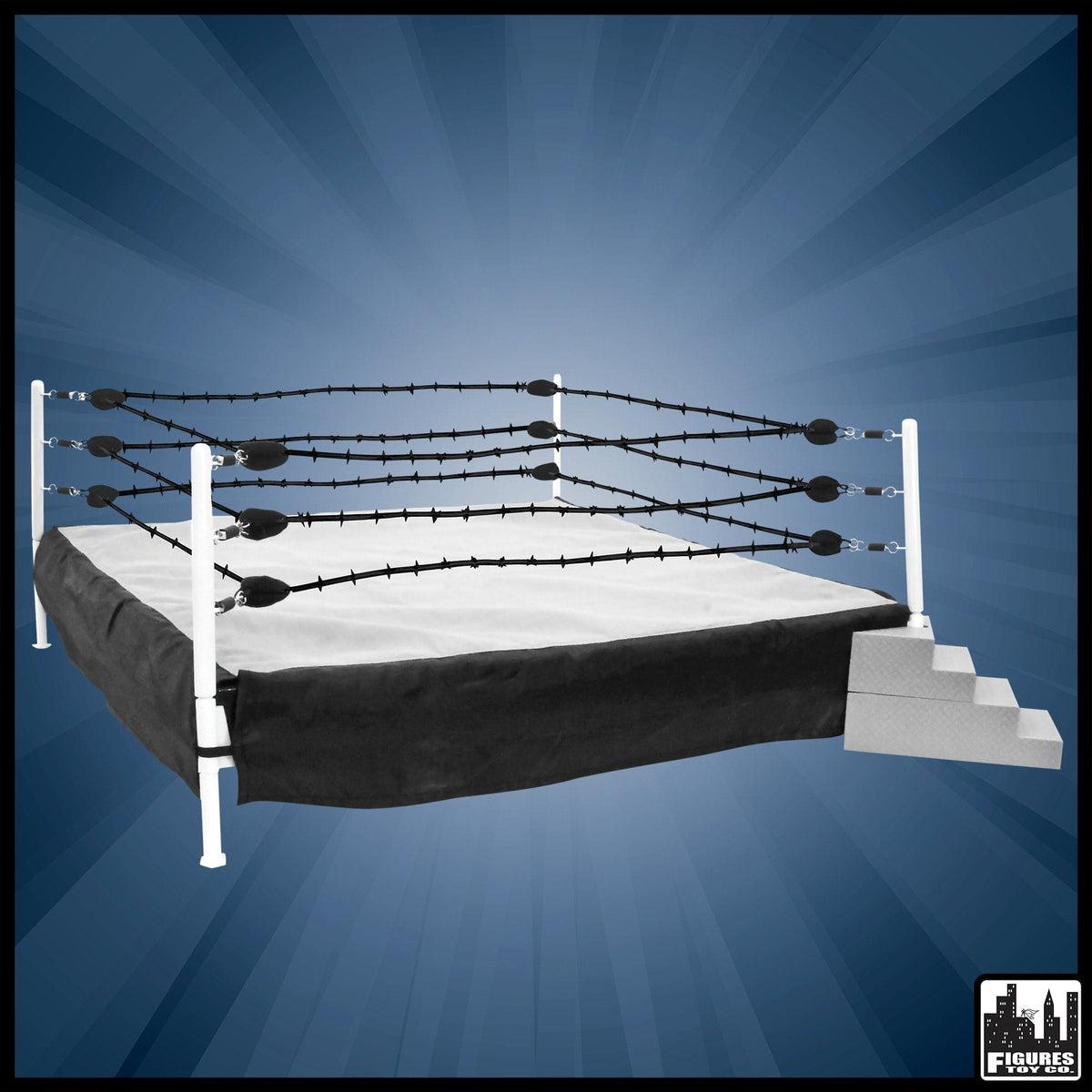 Black Barbed Wire War Ring Ropes for Wrestling Action Figure Rings