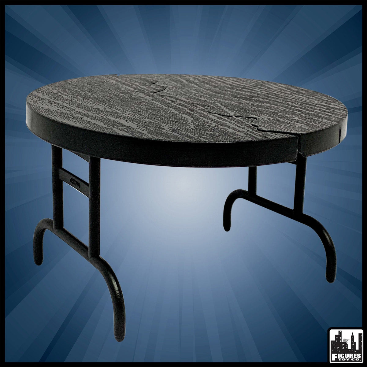 Black Break Away Round Table for WWE Wrestling Action Figures
