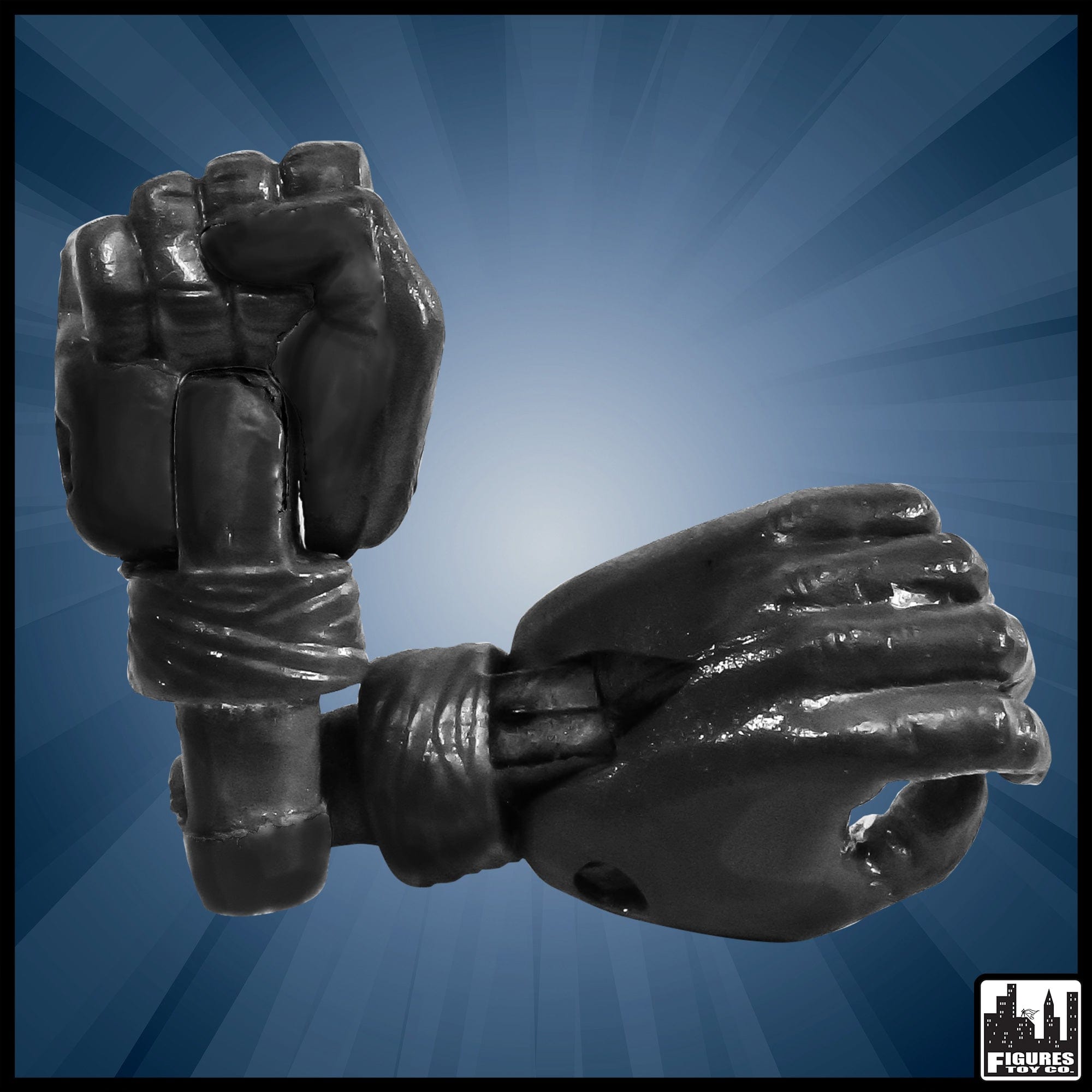 Black Hands/Gloves for WWE Wrestling Action Figures