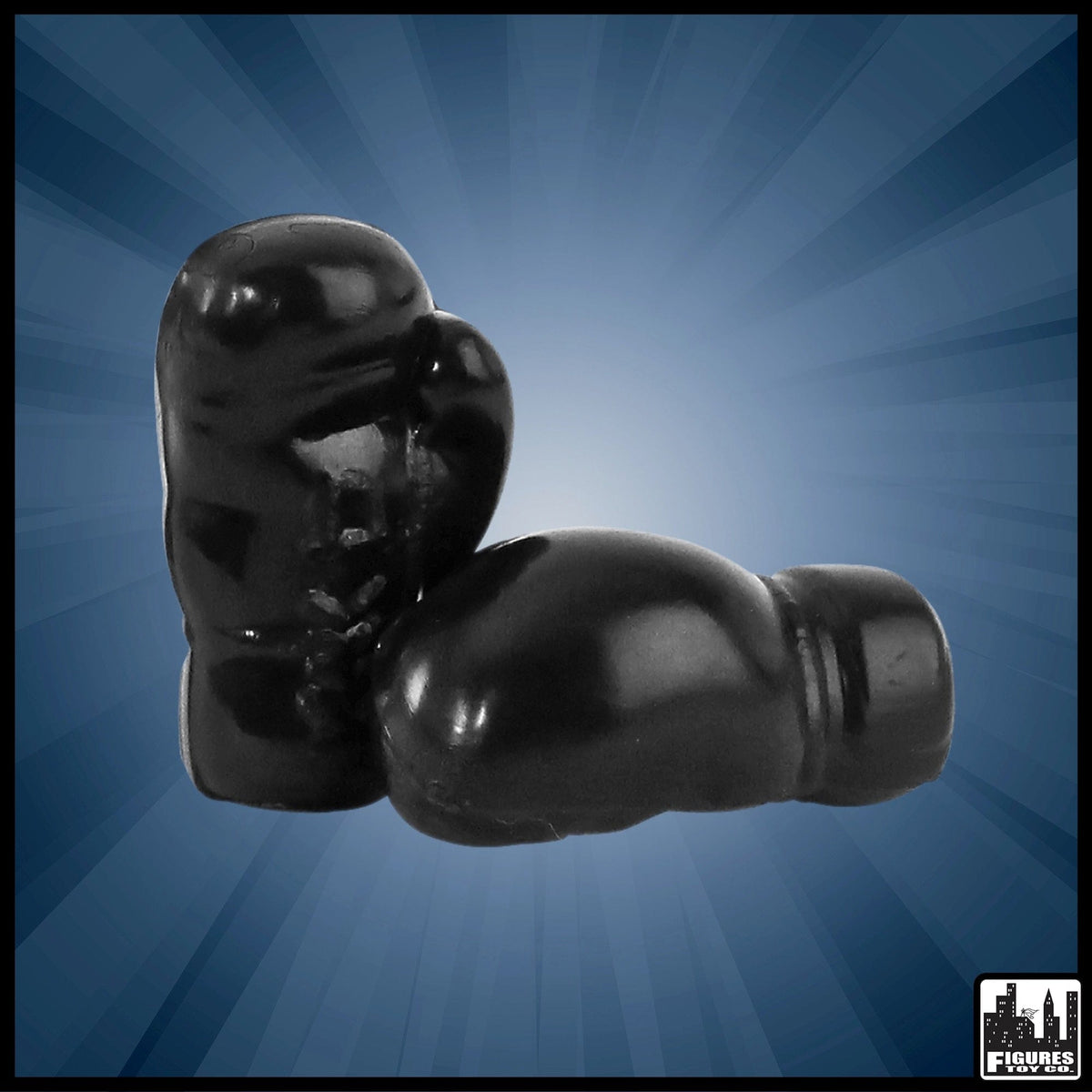 Black Pair of Boxing Gloves for WWE Wrestling Action Figures