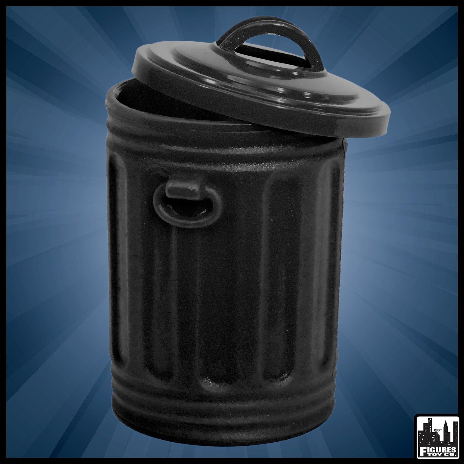 Black Trash Can for WWE Wrestling Action Figures
