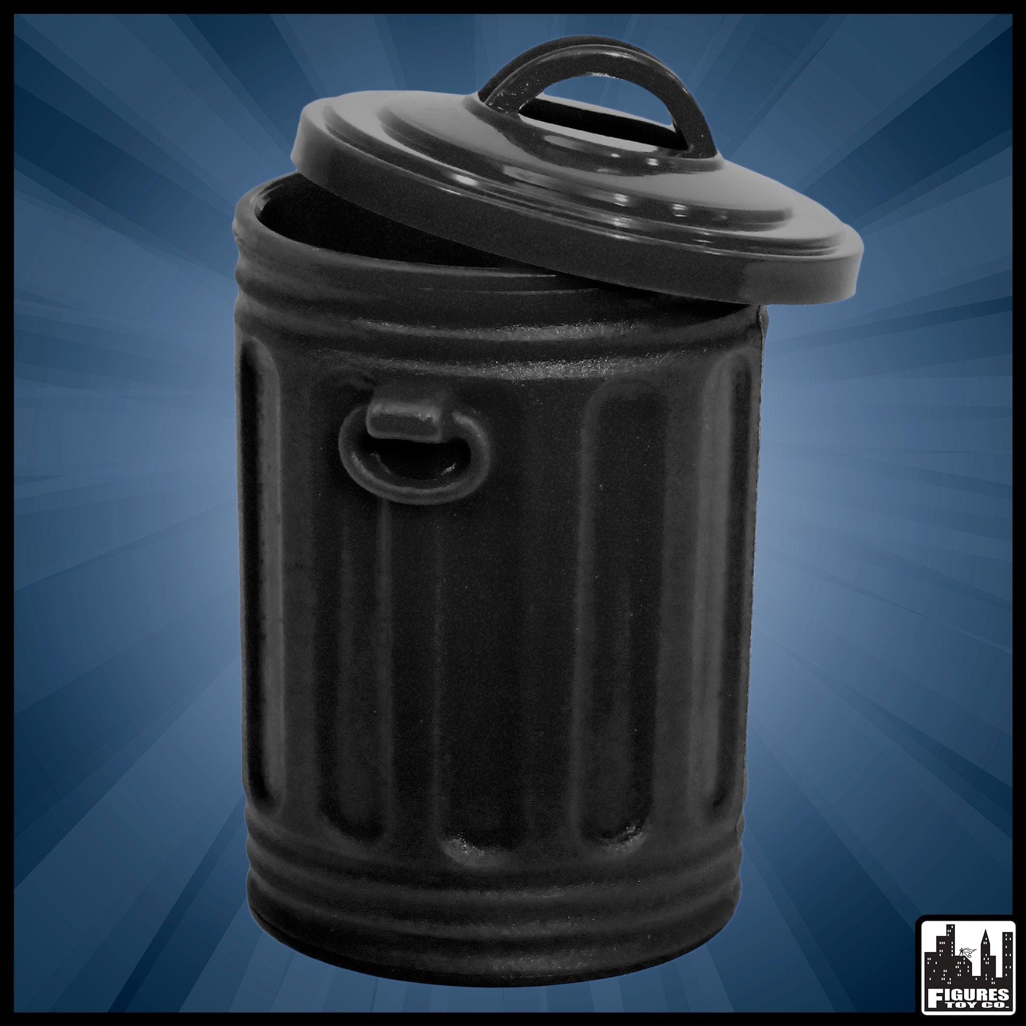 Black Trash Can for WWE Wrestling Action Figures