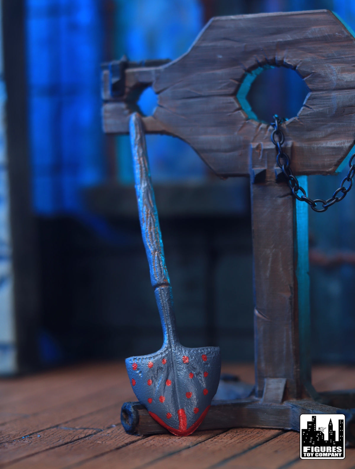 Spaded Shovel with Blood for WWE &amp; AEW Wrestling Action Figures