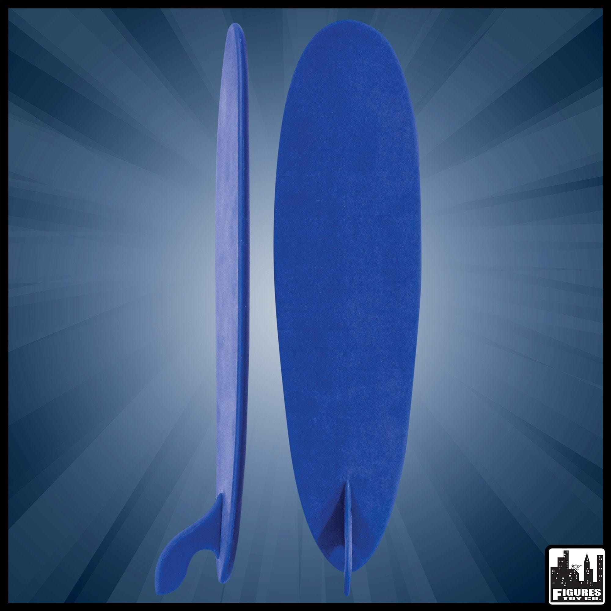 Blue Plastic Toy Surfboard for WWE Wrestling Action Figures