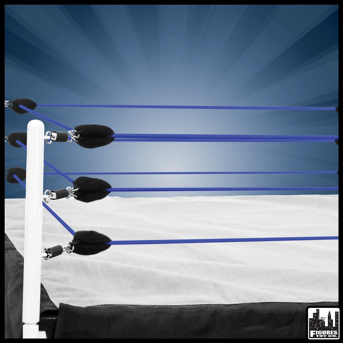 Blue Ring Ropes for SMALL WWE Wrestling Action Figure Rings