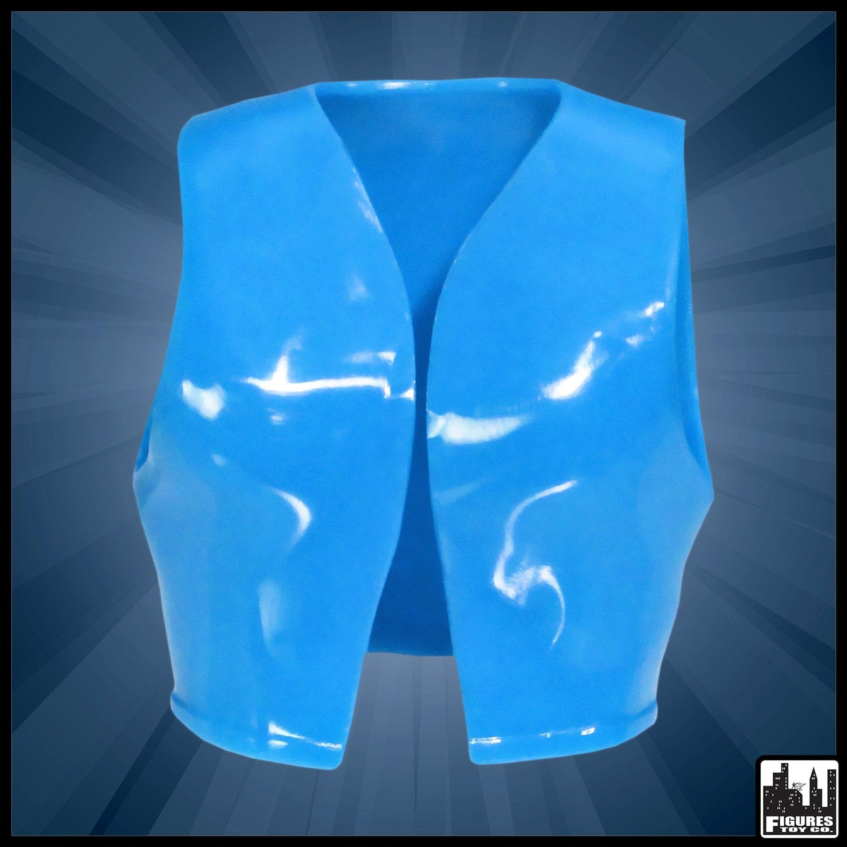 Blue Rubber Jacket Vests for WWE Wrestling Action Figures