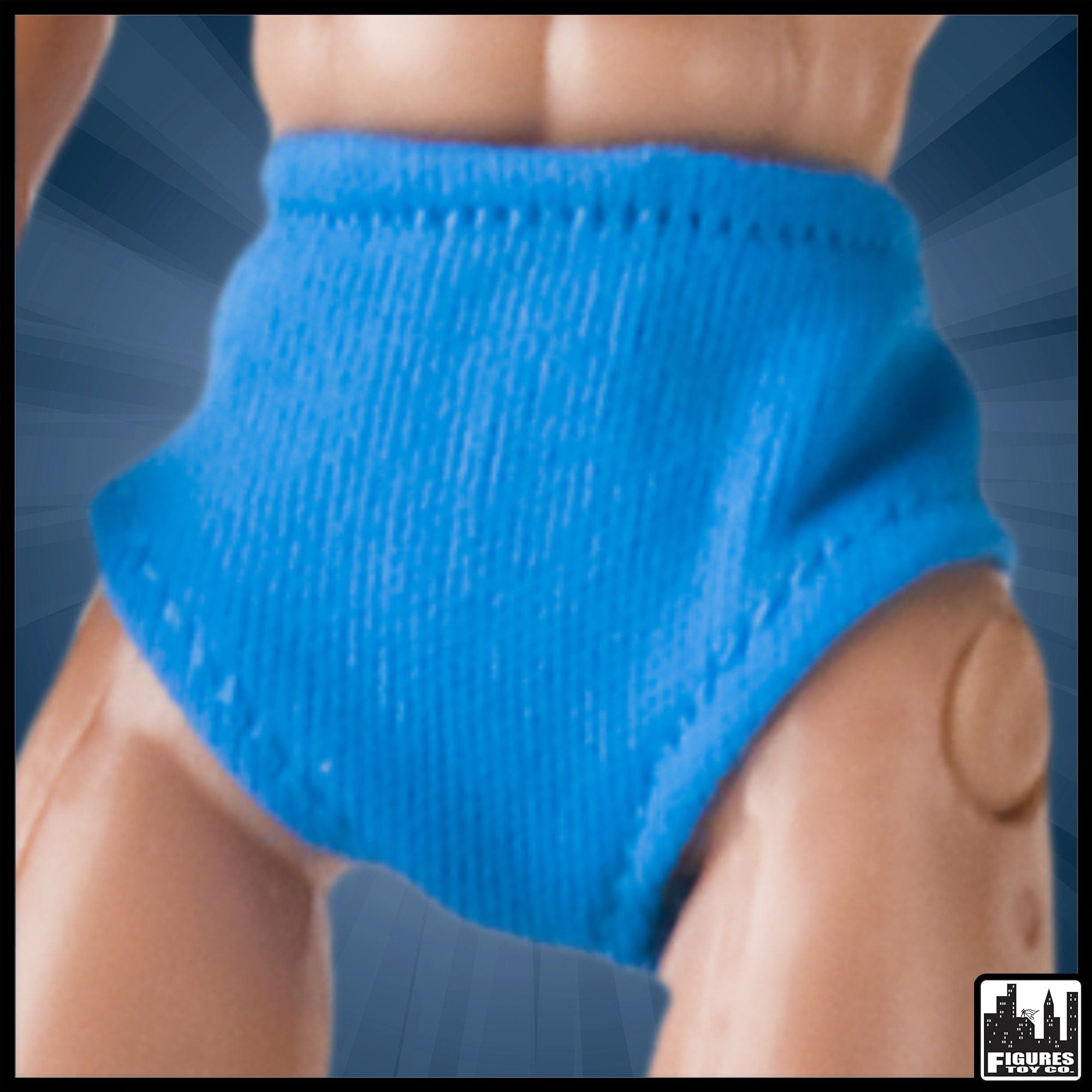 Blue Wrestling Trunks for WWE Wrestling Action Figures