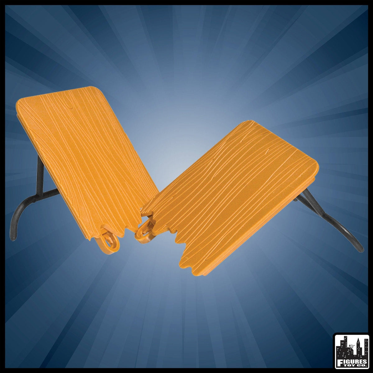 Brown Breakaway Table for WWE Wrestling Action Figures