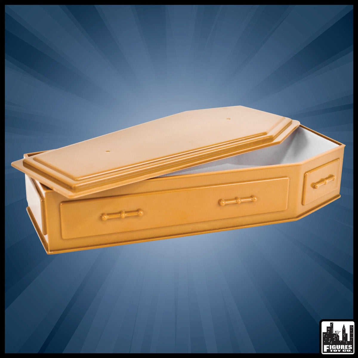 Brown Coffin for WWE Wrestling Action Figures