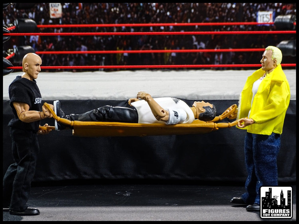 Brown Stretcher with Handles for WWE Wrestling Action Figures