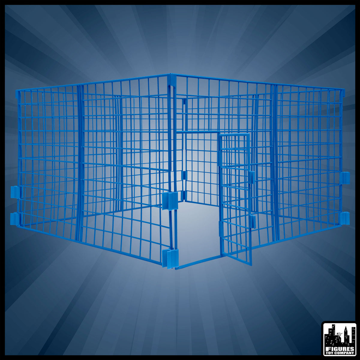 Classic Steel Cage Playset for wrestling figures — cage only.