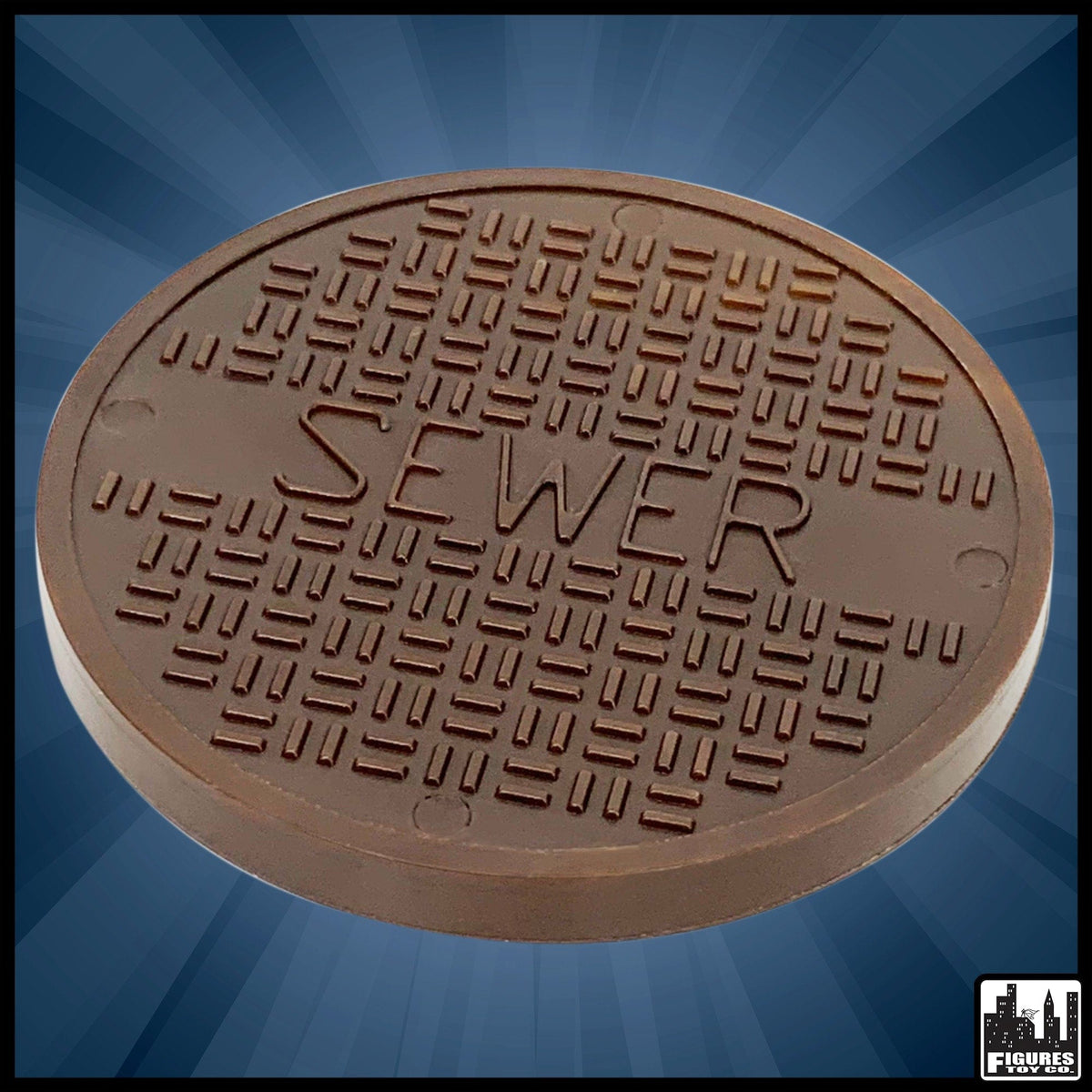 Copper Plastic Toy Sewer Grate For WWE Wrestling Action Figures