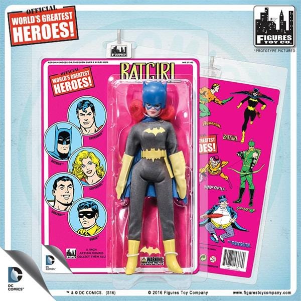 DC Comics 8 Inch Action Figures with Retro Cards: Batgirl