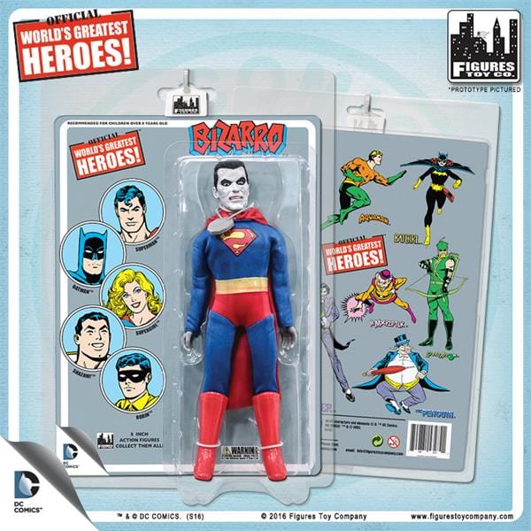 DC Comics 8 Inch Action Figures with Retro Cards: Bizarro