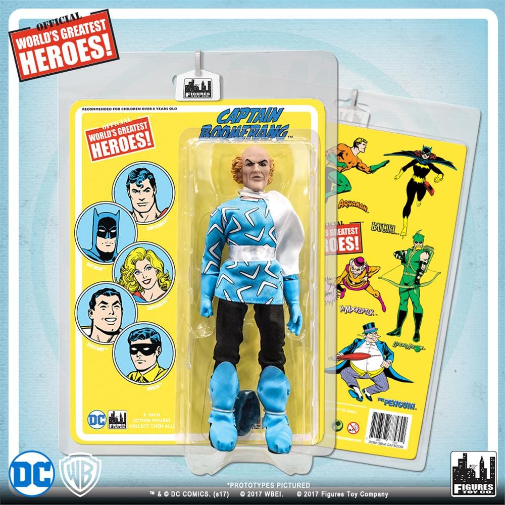 DC Comics 8 Inch Action Figures with Retro Cards: Captain Boomerang