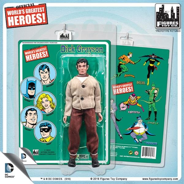 DC Comics 8 Inch Action Figures with Retro Cards: Dick Grayson