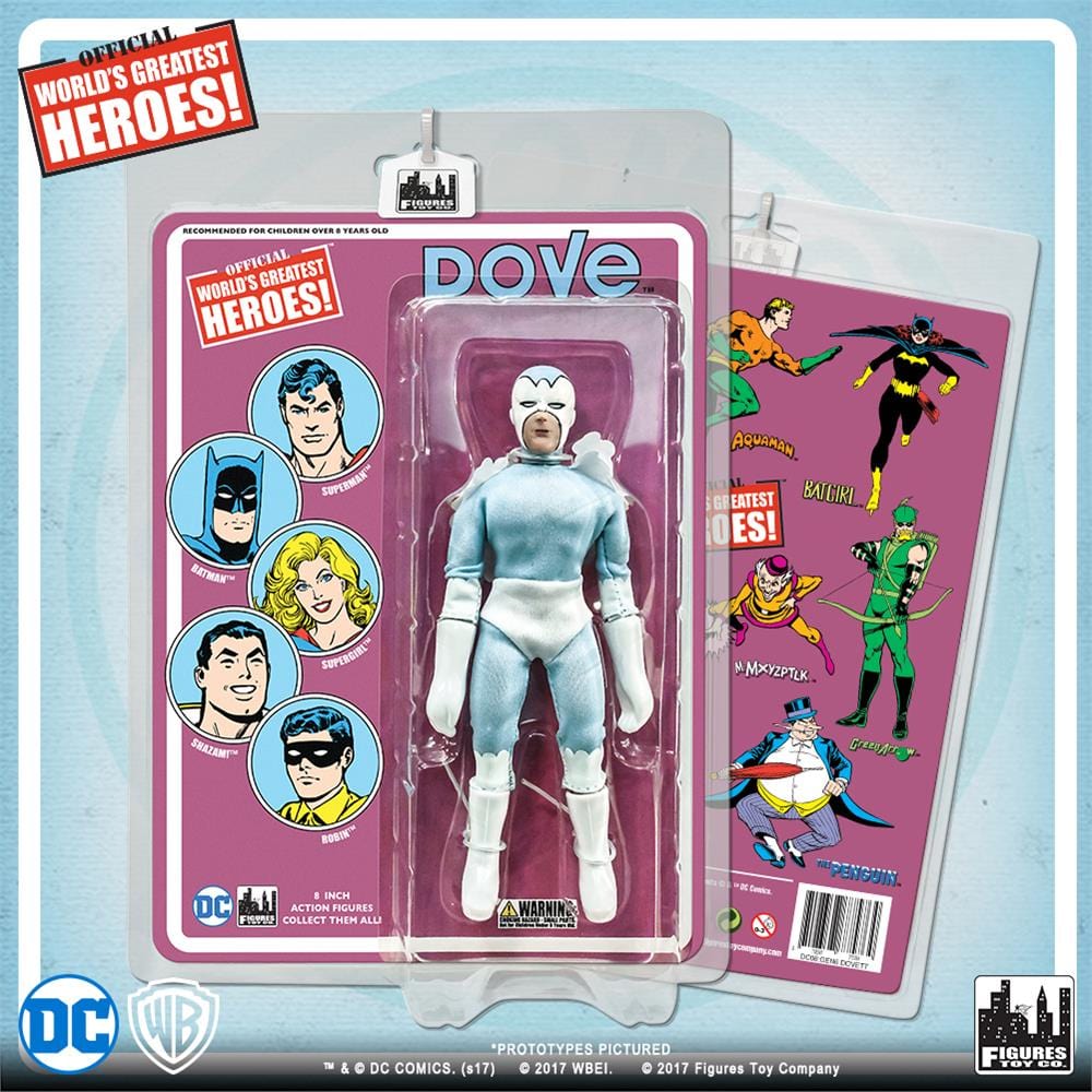 DC Comics 8 Inch Action Figures with Retro Cards: Dove