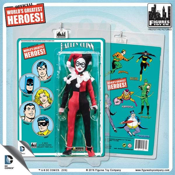 DC Comics 8 Inch Action Figures with Retro Cards: Harley Quinn