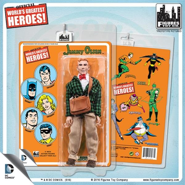 DC Comics 8 Inch Action Figures with Retro Cards: Jimmy Olsen