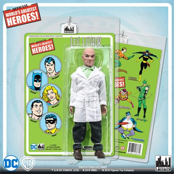 DC Comics 8 Inch Action Figures with Retro Cards: Lex Luthor