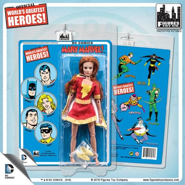 DC Comics 8 Inch Action Figures with Retro Cards: Mary Marvel