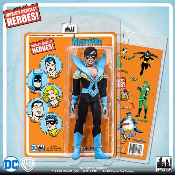 DC Comics 8 Inch Action Figures with Retro Cards: Nightwing