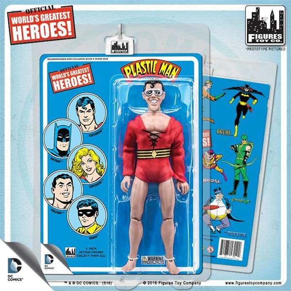 DC Comics 8 Inch Action Figures with Retro Cards: Plastic Man