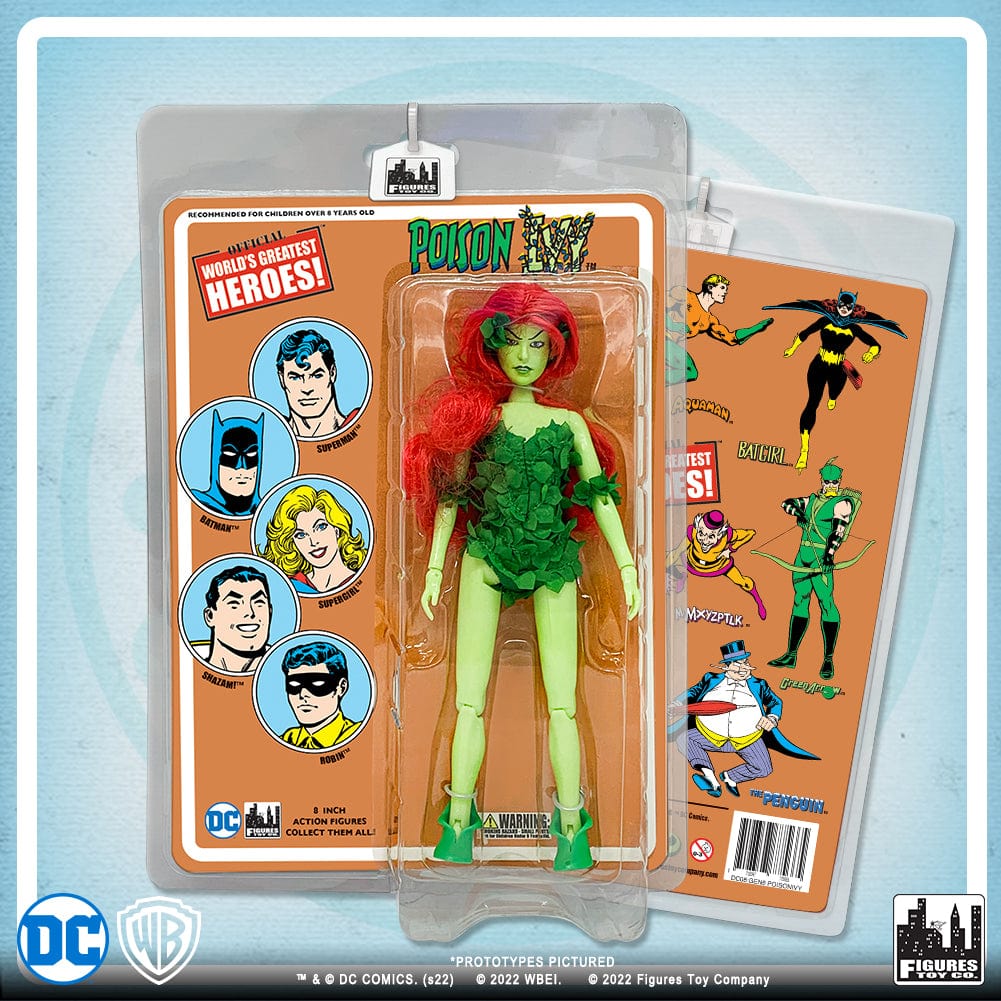 DC Comics 8 Inch Action Figures with Retro Cards: Poison Ivy [Green Skin Variant]