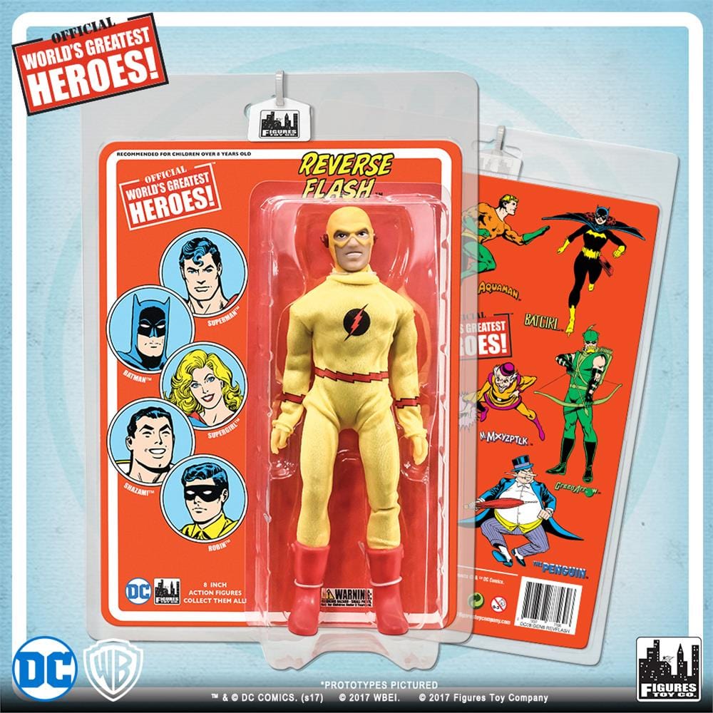 DC Comics 8 Inch Action Figures with Retro Cards: Reverse Flash
