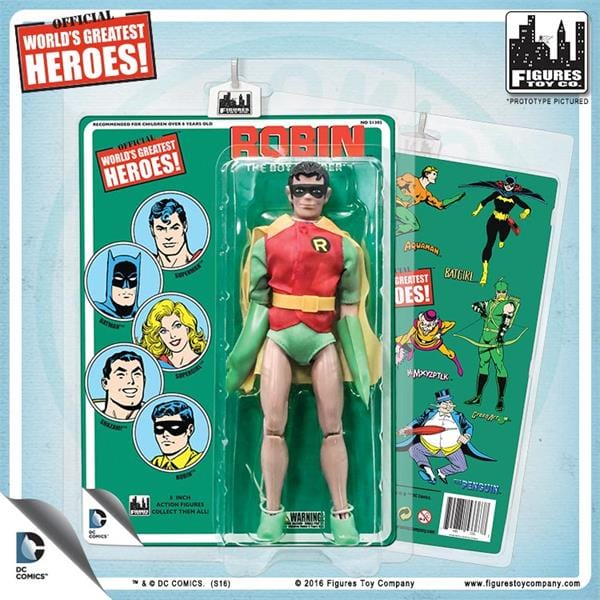 DC Comics 8 Inch Action Figures with Retro Cards: Robin