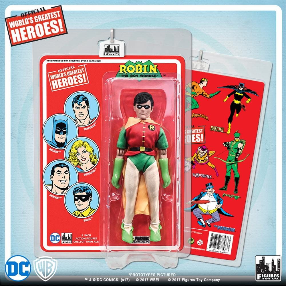 DC Comics 8 Inch Action Figures with Retro Cards: Robin [Teen Titans]