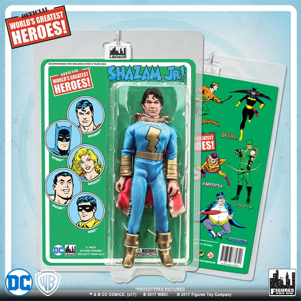 DC Comics 8 Inch Figures with Retro Cards: Shazam Jr. [Blue & Gold ...